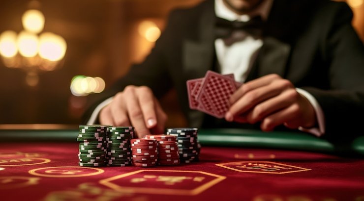 Angka Main live draw interface showing number selection and dealer broadcast
